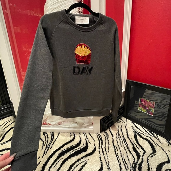 * NWOT Authentic Bow & Drape Sweatshirt - Picture 4 of 6